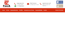 Tablet Screenshot of forzaconstrutora.com.br